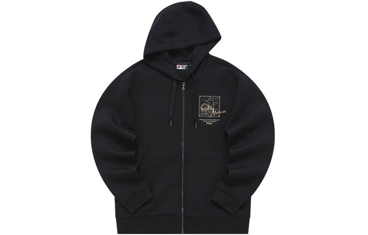 FILA Jackets Men's Jet Black Hooded Moderate Other