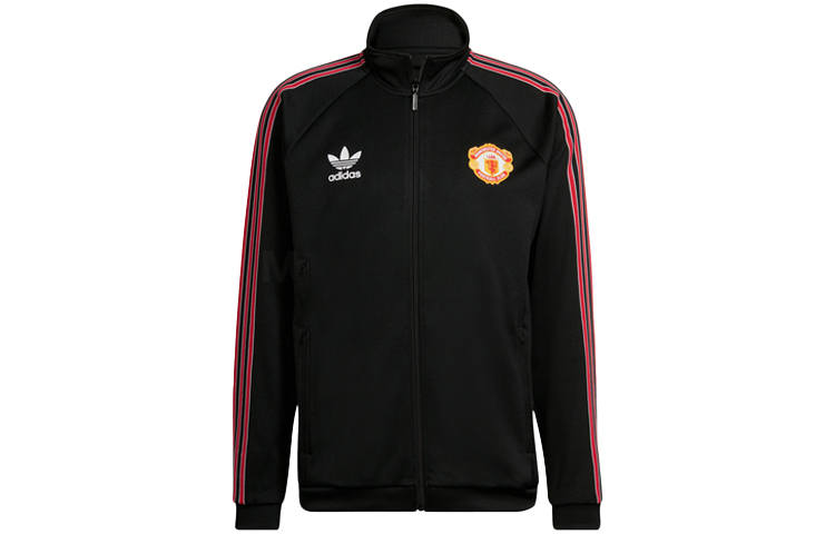 Adidas Originals Jackets Men's Black Stand Collar Moderate Other