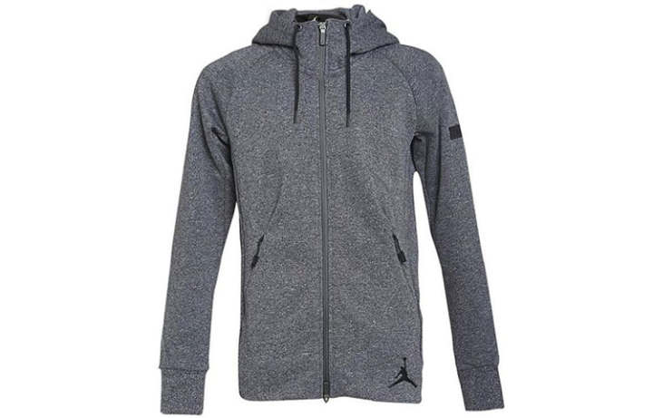 Jordan Jordan Jackets Men's Gray Hooded Thickened Other