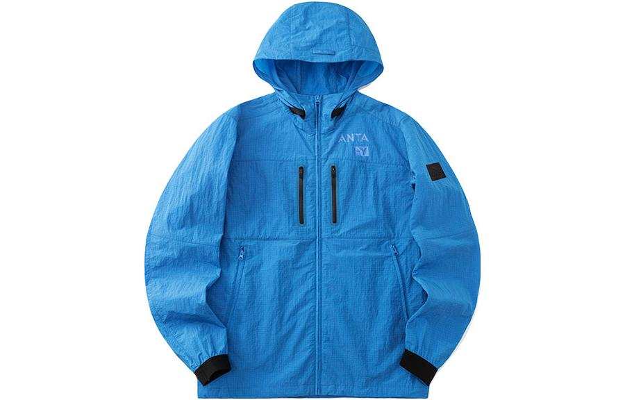 ANTA Jackets Men's Blue Hooded Moderate Other