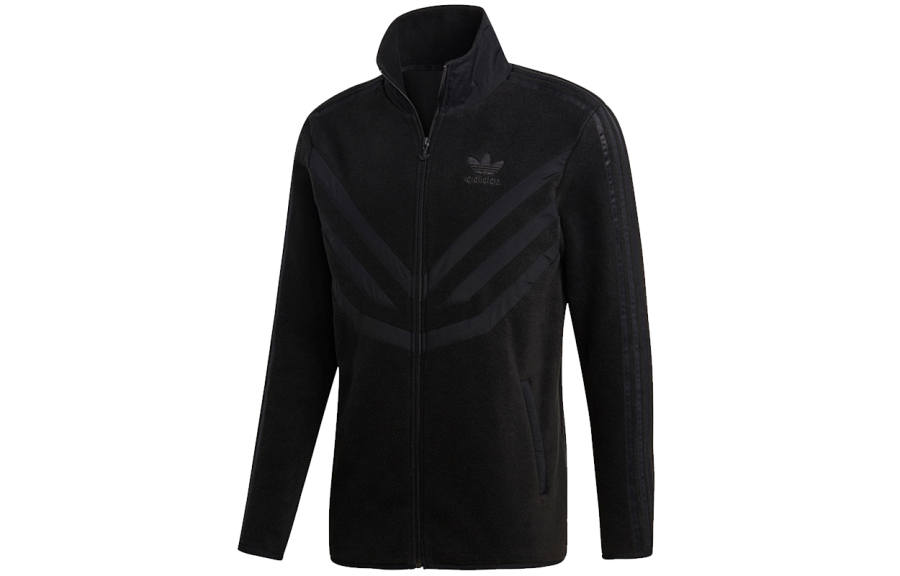 Adidas Originals Jackets Men's Black Stand Collar Moderate Other