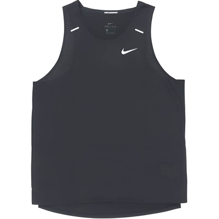 Nike Nike Tank Tops Men's Black Crew Neck Moderate Straight Fit