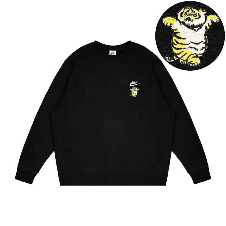 Nike Nike Sweatshirts Unisex Black Crew Neck Moderate Regular