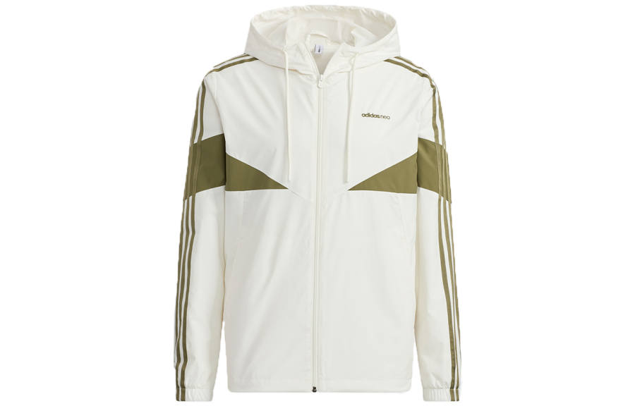 Adidas Neo Jackets Men's White Hooded Moderate Other