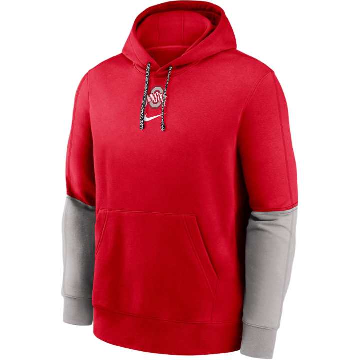 Nike Nike Ohio State Buckeyes Sideline Team Issue Club Men's Nike College Pullover Hoodie