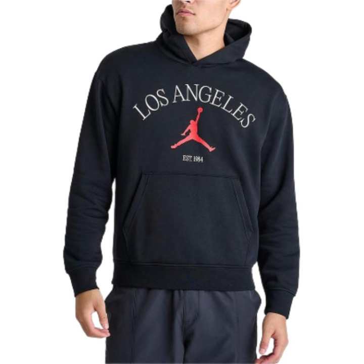 Jordan Jordan Sweatshirts Men's Black Hooded Moderate Regular