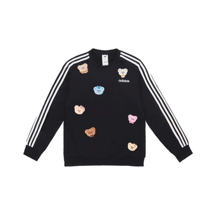 Adidas Adidas Sweatshirts Unisex Black Crew Neck Moderate