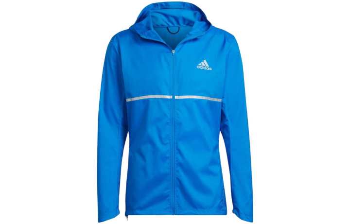 Adidas Adidas Jackets Men's Blue Hooded Moderate Straight Fit
