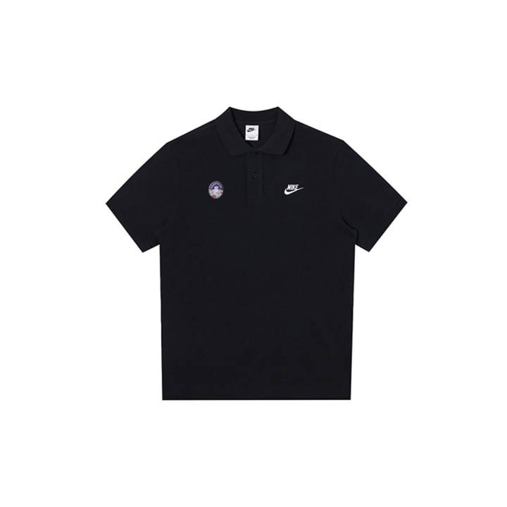Nike Nike Polo Shirts Men's Black Polo Collar Moderate Straight Fit