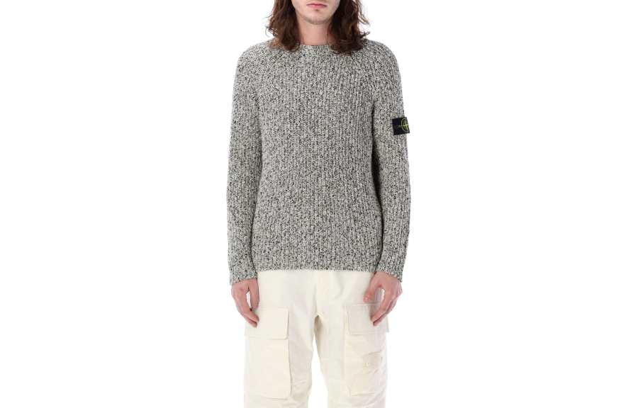 STONE ISLAND Sweater Men's Gray Green