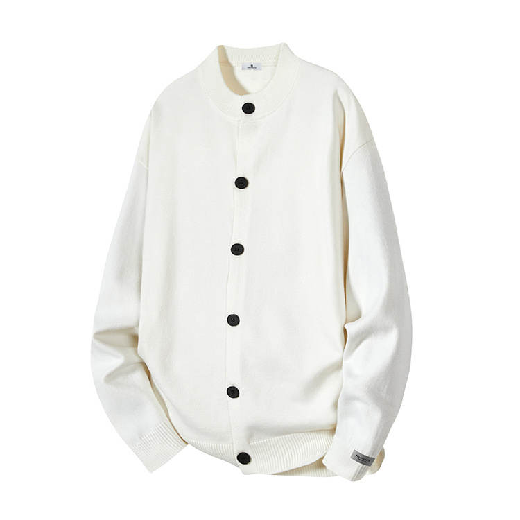 PAL ONGACO Sweaters Unisex Crew Neck Moderate Cardigan