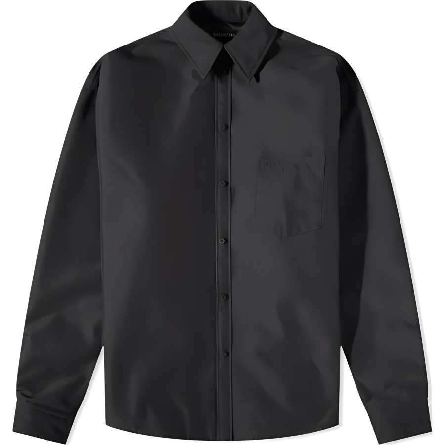 Balenciaga Shirt Loose Fit Men's Black