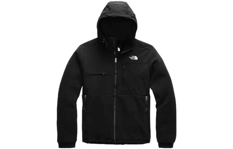 THE NORTH FACE Jackets Men's Black Hooded Moderate Straight Fit
