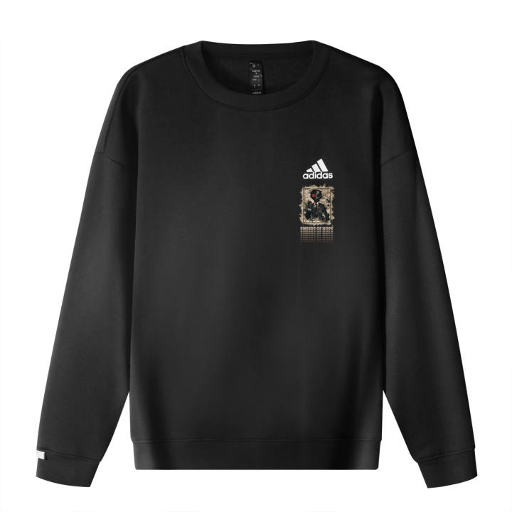 Adidas Adidas Sweatshirts Unisex Black Crew Neck Moderate Regular