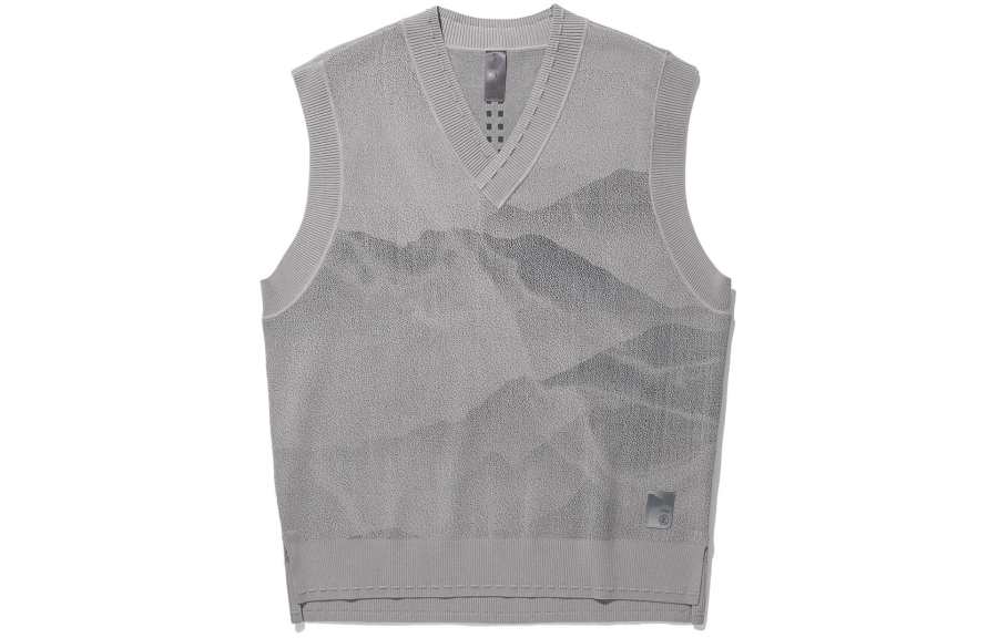 Li-Ning Li Ning Li Ning X Jackie Chan Knitwear Men's Frost Gray Storm Gray Tweed
