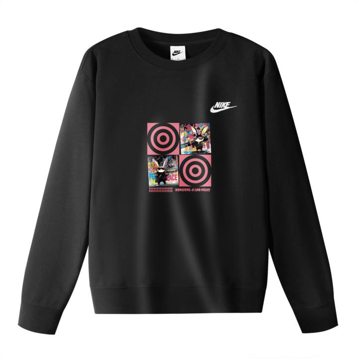 Nike Nike Sweatshirts Unisex Black Crew Neck Moderate Regular