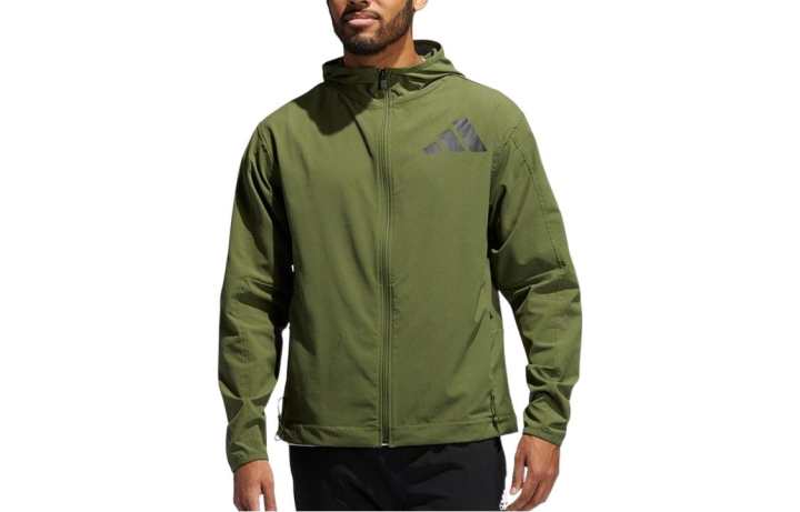Adidas Adidas Jackets Men's Green Hooded Moderate Other