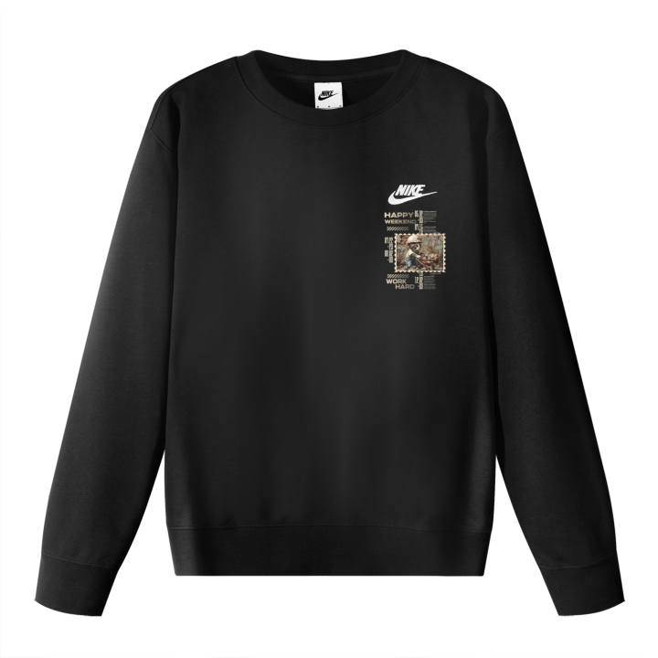 Nike Nike Sweatshirts Unisex Black Crew Neck Moderate Regular