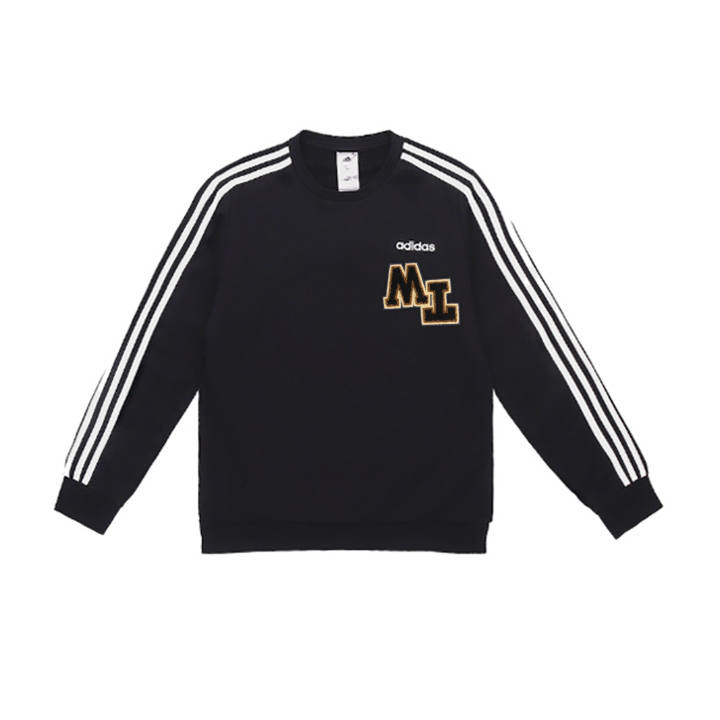 Adidas Adidas Sweatshirts Men's Black Crew Neck Moderate