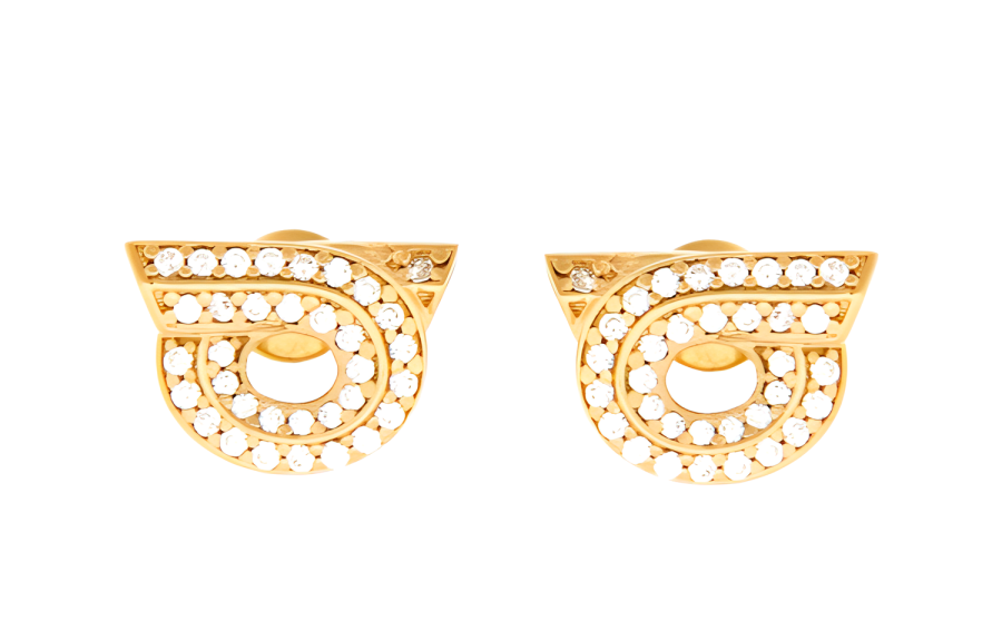 Ferragamo Ferragamo Gancini Rhinestone embellished Earrings