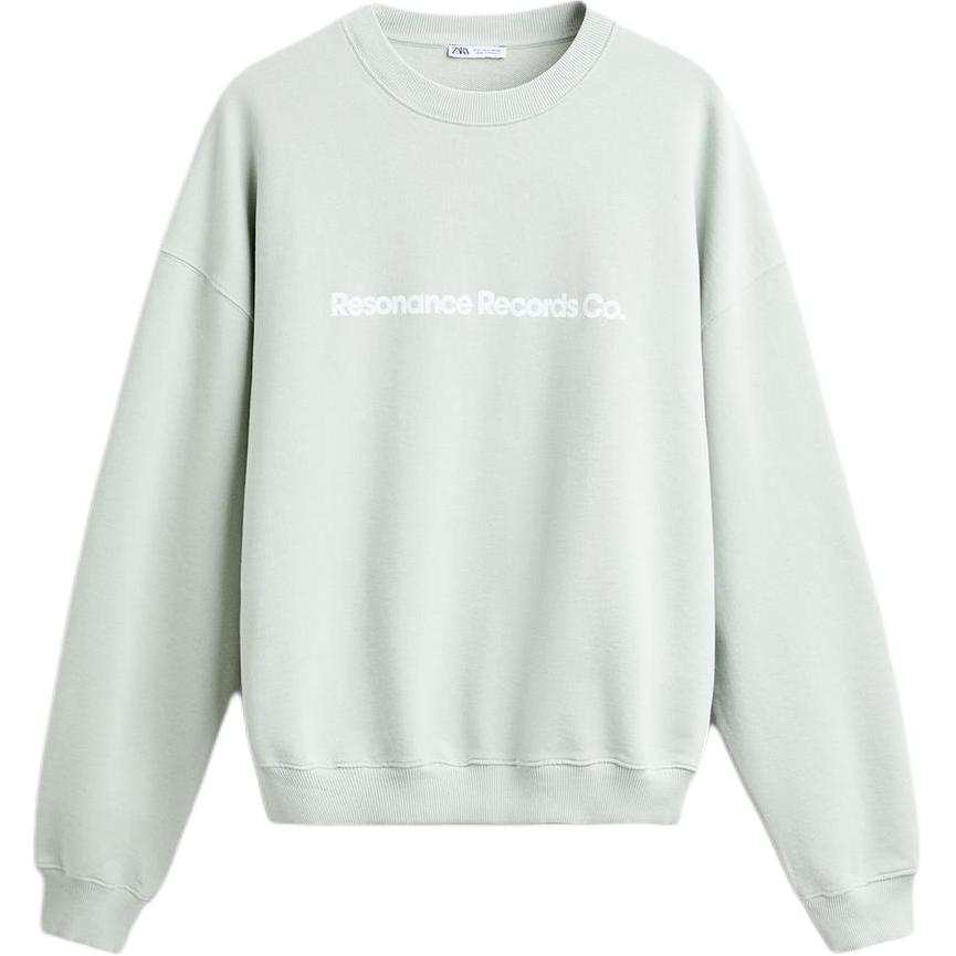 ZARA Sweatshirts Men's Gray Crew Neck Moderate