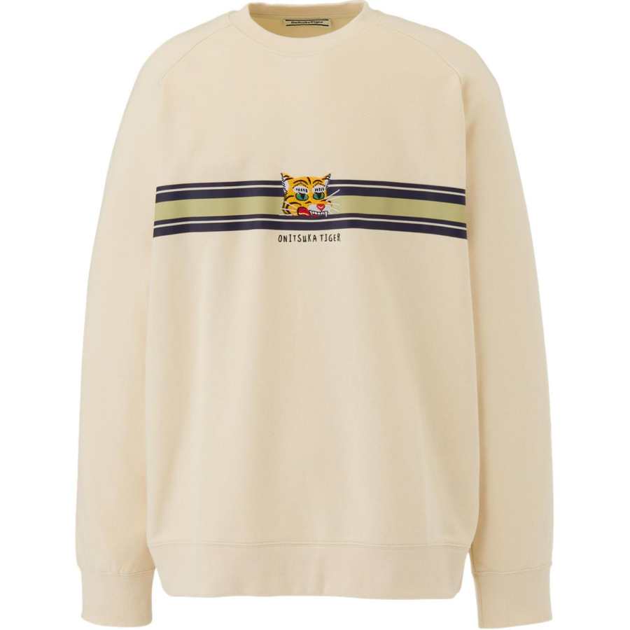Onitsuka Tiger SWEAT TOP Sweatshirt Unisex Ecru