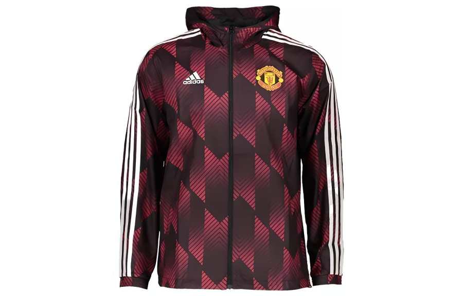 Adidas Adidas Manchester United Jackets Men's Fuchsia Hooded Moderate