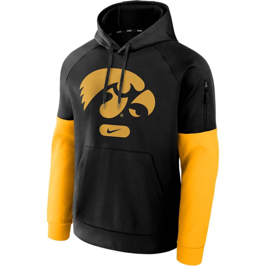 Nike Nike Iowa Hawkeyes Fitness Men's Nike Therma College Pullover Hoodie