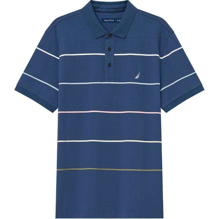 NAUTICA Polo Shirts Men's Lapel Moderate Straight Fit