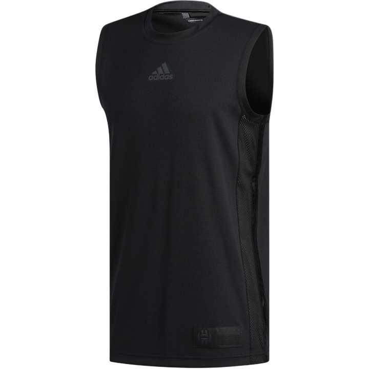 Adidas Adidas Tank Tops Men's Black Crew Neck Moderate Straight Fit
