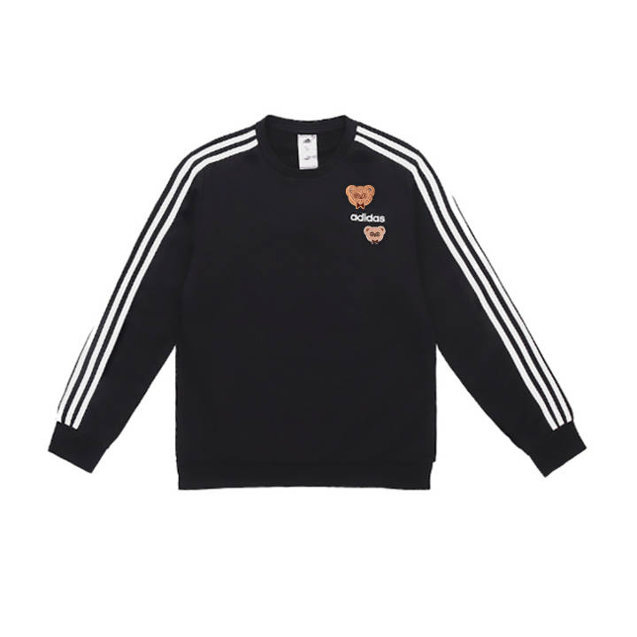 Adidas Adidas Sweatshirts Men's Black Crew Neck Moderate