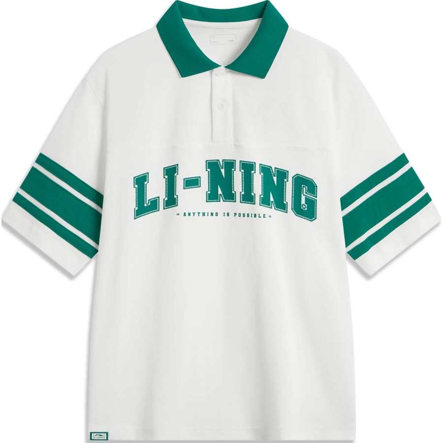 Li-Ning Li Ning Sports Life Collection Polo Shirt Men's Ivory