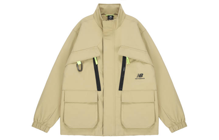 New Balance New Balance Jackets Men's Khaki Stand Collar Moderate Workwear