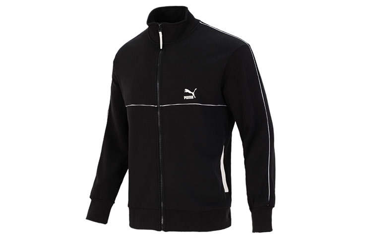 PUMA PUMA Jackets Men's Black Stand Collar Moderate Other