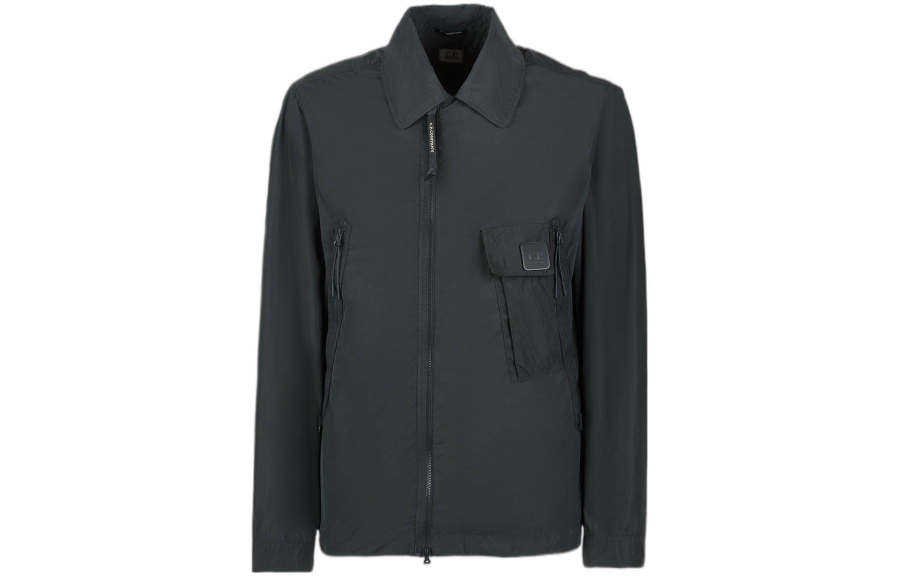 C.P.Company Jackets Men's Gray Blue Lapel Moderate Other