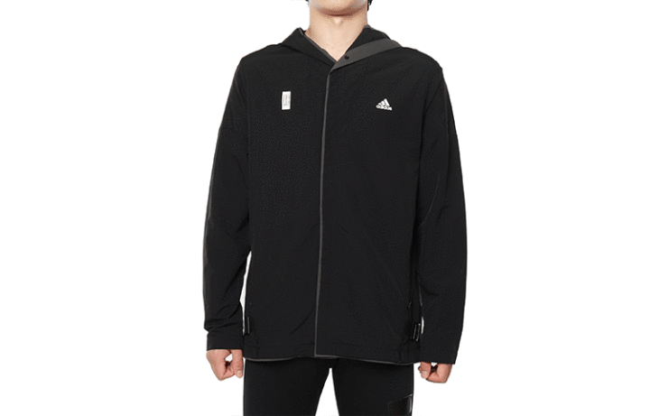 Adidas Adidas Jackets Men's Black Hooded Moderate Other