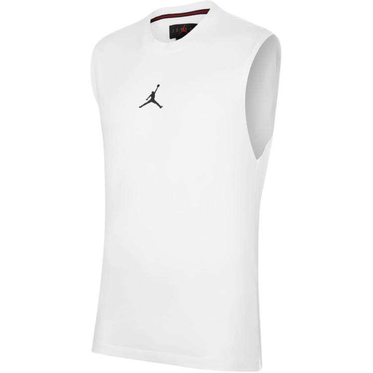 Jordan Jordan Tank Tops Men's White Crew Neck Moderate Straight Fit