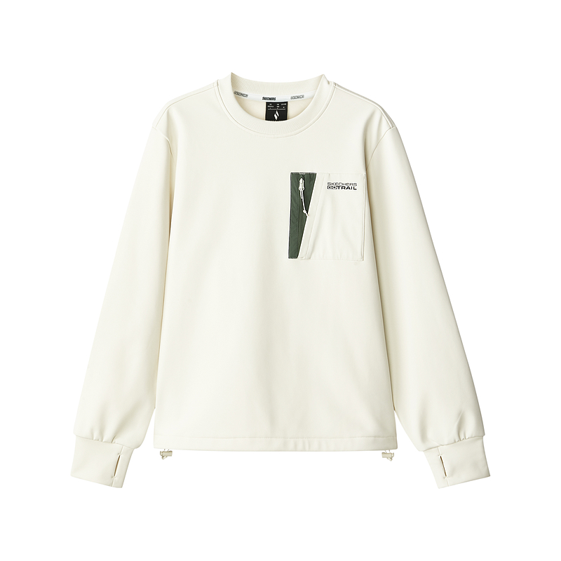 Skechers Sports Life Collection Sweatshirt Unisex Butter Ecru