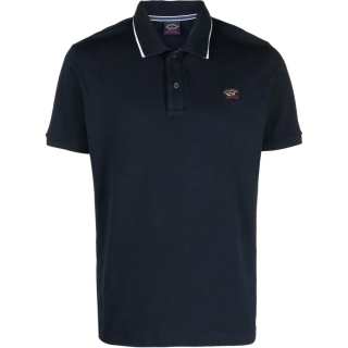 Paul & Shark Logo patch Cotton Polo Shirt