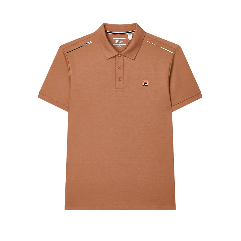 FILA MODERN HERITAGE Polo Shirt Men's Dark Fallen Leaves Brown