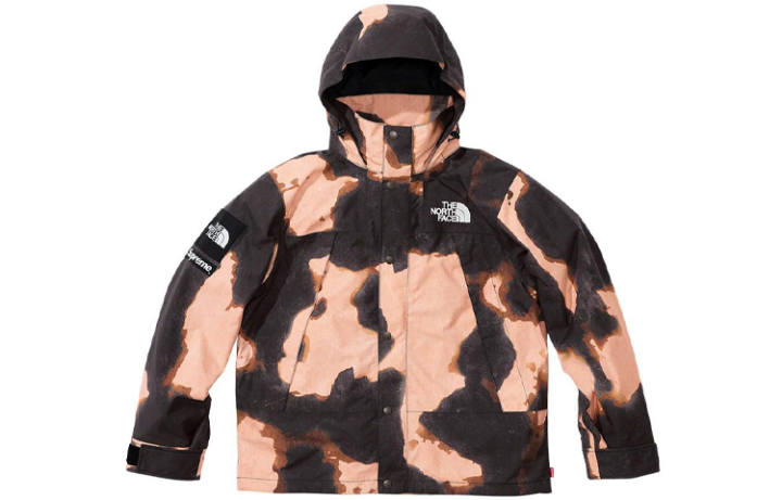 Supreme Supreme X The North Face Bleached Denim Print Mountain Jacket
