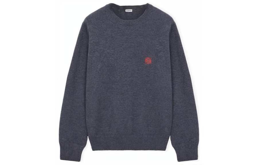 LOEWE Loewe logo-embroidered wool jumper