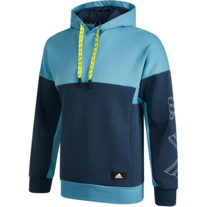Adidas Adidas Sweatshirts Men's Blue Hooded Moderate Regular