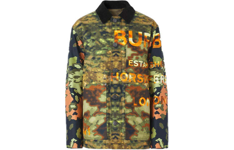 Burberry 【Previous Season】camouflage logo-print jacket