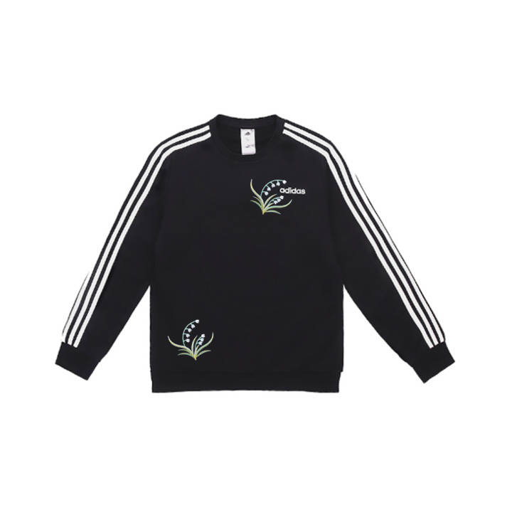 Adidas Adidas Sweatshirts Unisex Black Crew Neck Moderate