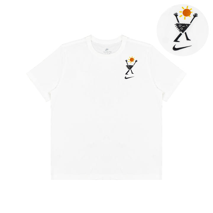Nike Nike T Shirts Unisex White Crew Neck Moderate Straight Fit
