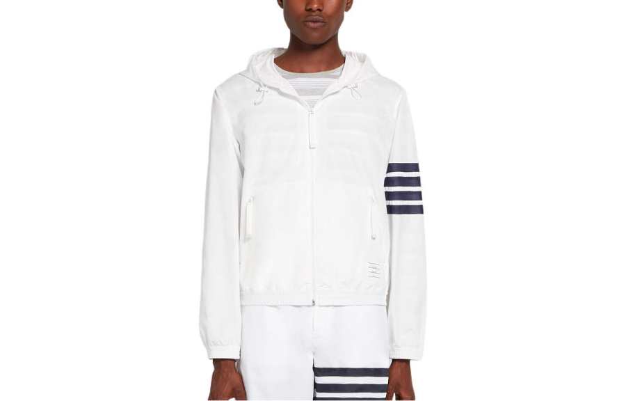 THOM BROWNE THOM BROWNE Jackets Men's White Hooded Moderate Other