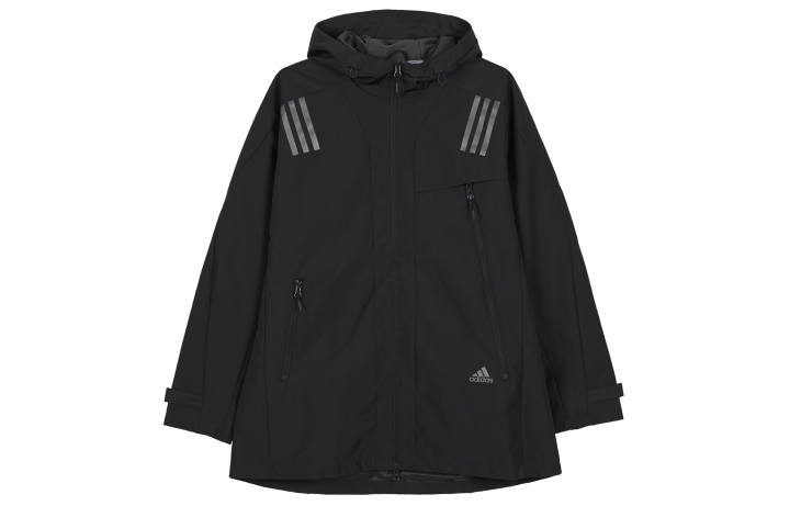 Adidas Adidas Jackets Men's Black Hooded Moderate Other