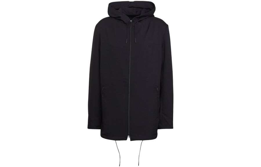 Y-3 Y 3 Jackets Men's Black Hooded Non Detachable Moderate Straight Fit
