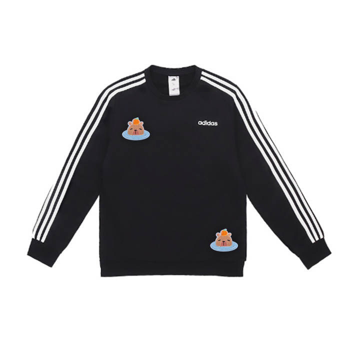 Adidas Adidas Sweatshirts Men's Black Crew Neck Moderate Regular